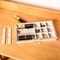 Acrylic Jewelry Organizer Earring Organizer Box with 5 Drawers Earring Holder Organizer with Velvet Trays Clear Jewelry Box for Women Earring Display for Rings Studs(Beige)